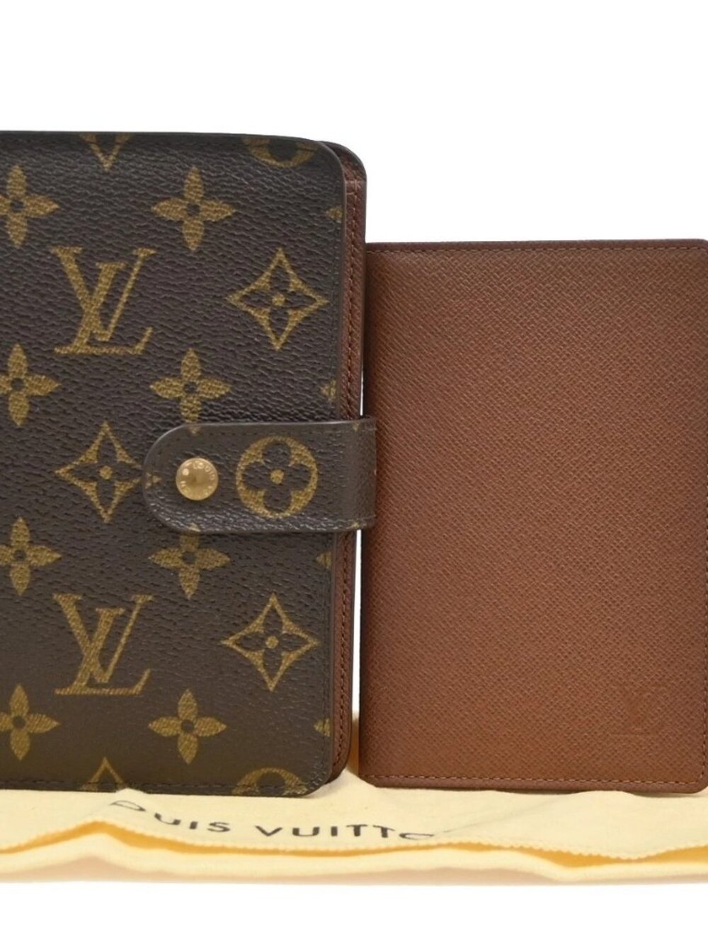 LOUIS VUITTON Porte Papier Zip Bifold Wallet Monogram Leather M61207 62KD008
